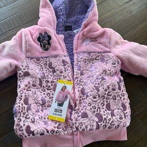 Pink Plush Hoodie for Kids